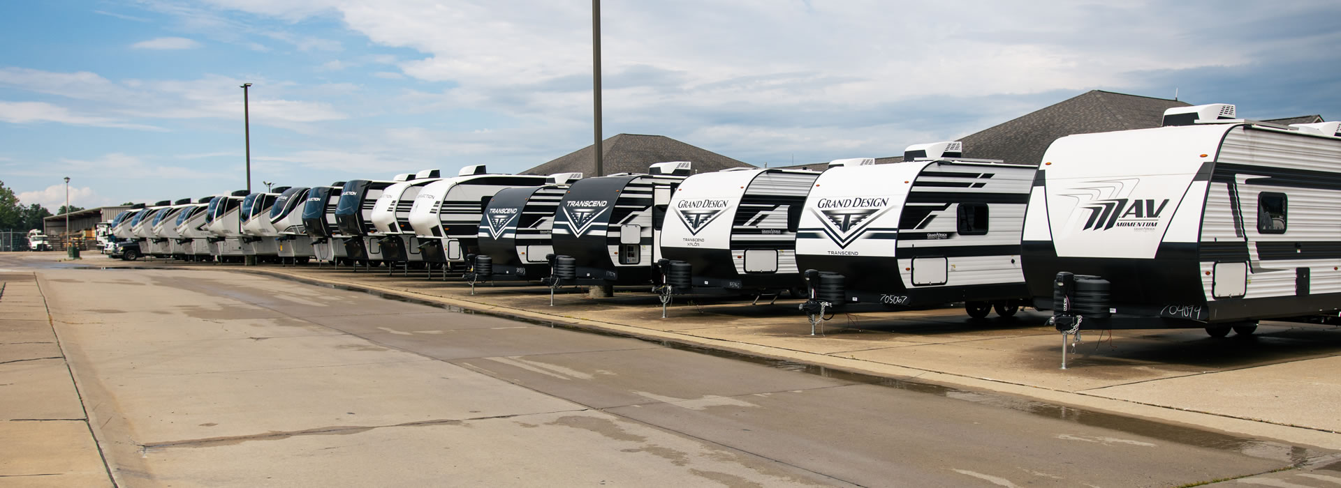 RVs on the lot at McDowell South RV