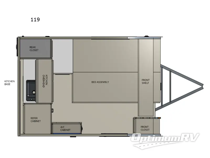 2026 Sunset Park RV Sunray 119 sapphire blue/white floorplan