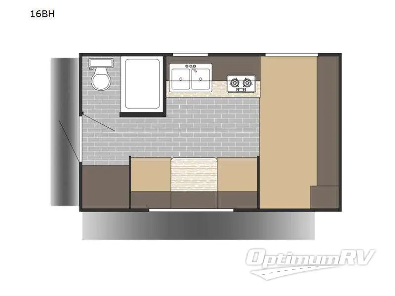 2027 Sunset Park RV Sunlite - 16BH Sunlite - gray/black floorplan