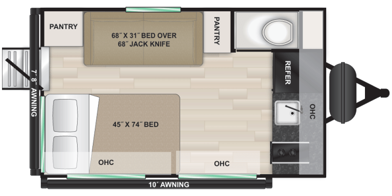 2027 Modern Buggy RV Hop1 Hop1 floorplan