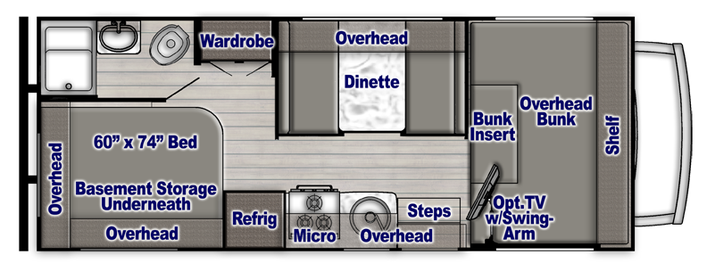 2022 Gulf Stream RV Conquest 6237LE floorplan