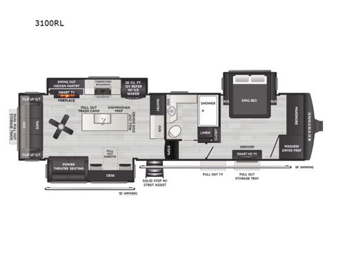 2026 Keystone RV Montana 3100RL floorplan
