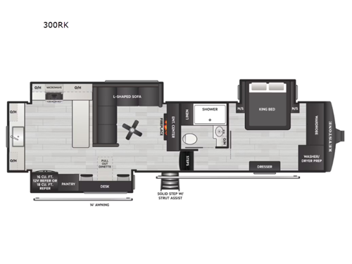2027 Keystone RV Montana High Country 300RK floorplan