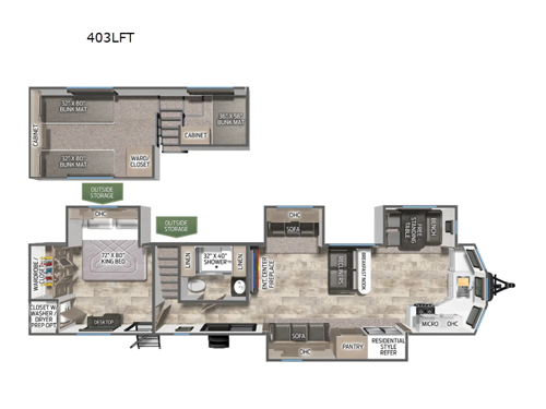 2026 Forest River RV Puma Vista 403LFT floorplan